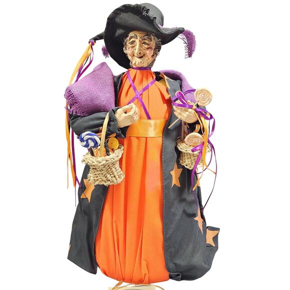 Halloween Candy Witch 14" Tall Lynn Haney Collection by Midwest Imports - Picture 1 of 16